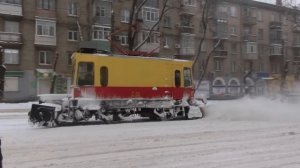 Снегоуборочный трамвай С-18 Днепропетровск