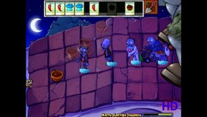 Plants Vs. Zombies - Месть доктора зомбосса Используя только мгновение выкапывая обычные растение