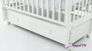 Кроватка 120x60 Fiorellino Tina маятник продольный на колёсах (фиореллино)