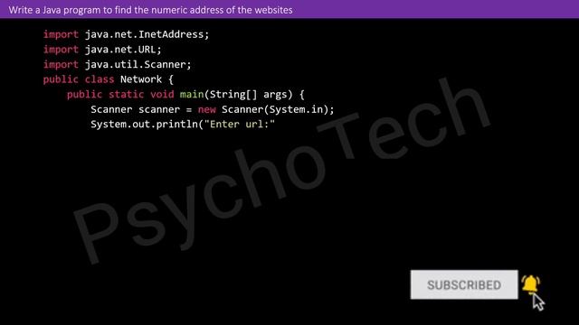 Write a Java program to find the numeric address of the websites and Internet Address of local host смотреть онлайн