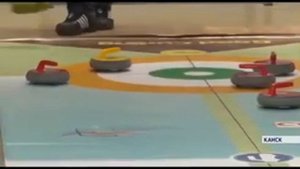 Напольный кёрлинг на Краевом фестивале адаптивного спорта в Канске