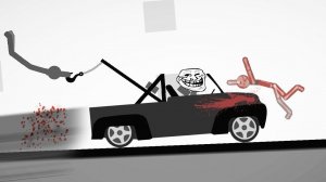 БЕЗУМНЫЙ СТИКМЕН НА МАШИНЕ СНОСИТ ВСЕХ крутая игра про машинки в смешном видео АНТИСТРЕСС