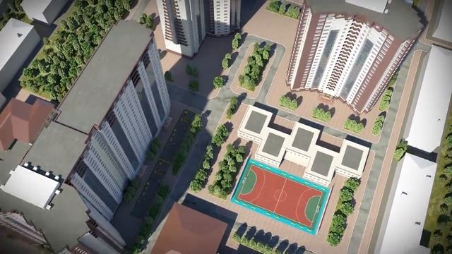 3D-визуализация "Жилая застройка на территории 9,5 га" смотреть онлайн