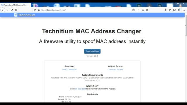 How to Change MAC Address - MAC Address Spoofing - TMAC Technitium MAC Address Changer смотреть онлайн