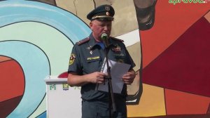 ТК Зеленый Дол 15 08 2023 Открытие мурала на фасаде пожарной части