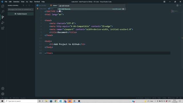 How to Add Project to Github from Visual Studio Code смотреть онлайн
