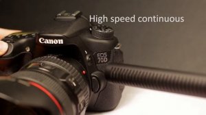 70D shutter sounds and drive modes