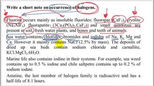 part-1 ch-7 Elements of group 16 17 & 18 class 12 Science Chemistry maharashtra board new syllabus