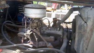 Двигатель ГАЗ 51,на "Львовском" погрузчике.