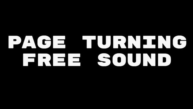 Free to use page turning sfx foley sound | Перелистывание страниц бесплатный звук для видео смотреть онлайн