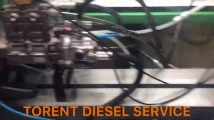 Fuel pump CAT C6.6 diagnostic on stand проверка топливного насоса двигателя CAT C6.6 на стенде