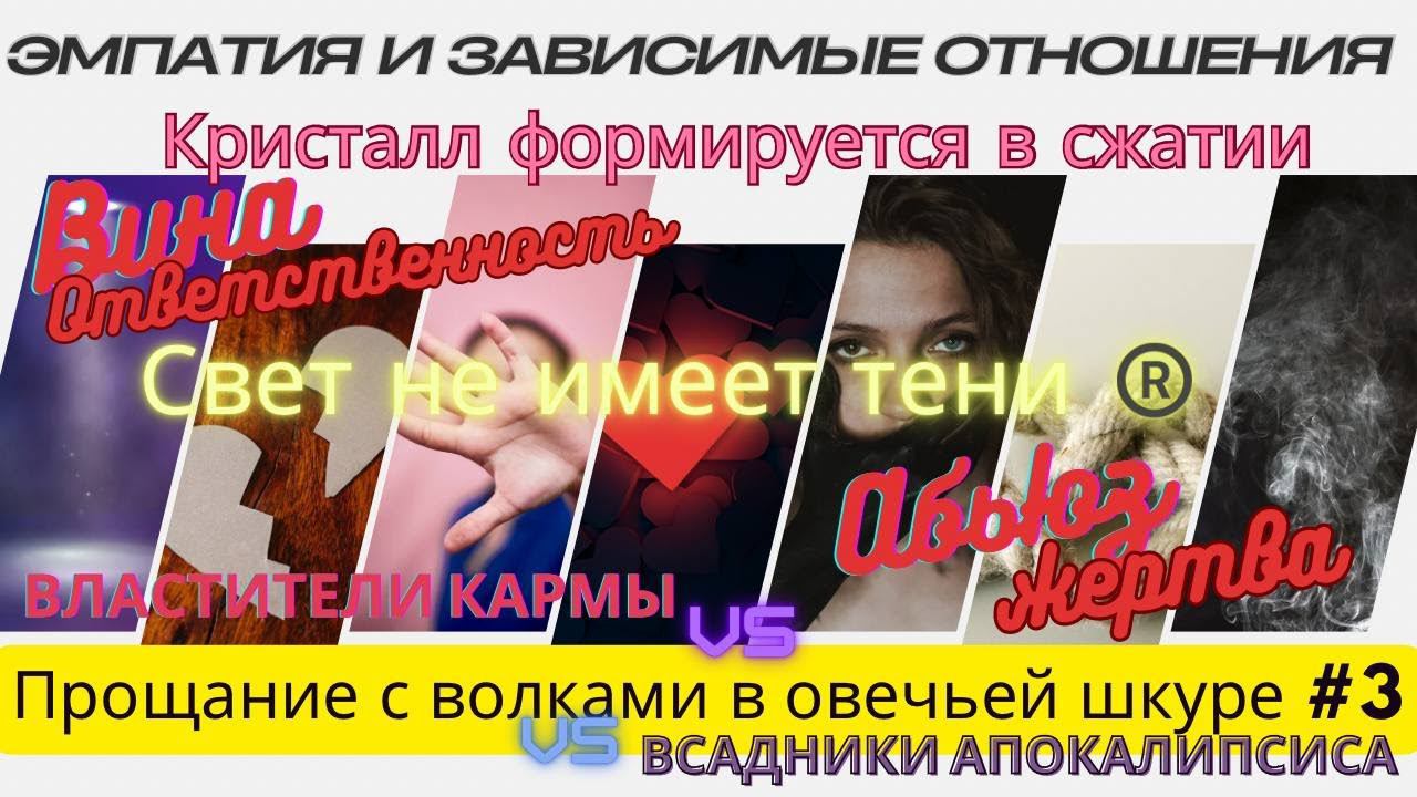 №3.Вина-ответственность.Абьюз-жертва.Жалость - убийца ЭМПАТИИ. #прощаниесволками