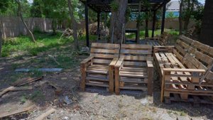 ДЕЛАЮ ДИВАНЫ ИЗ ПОДДОНОВ В БЕСЕДКУ