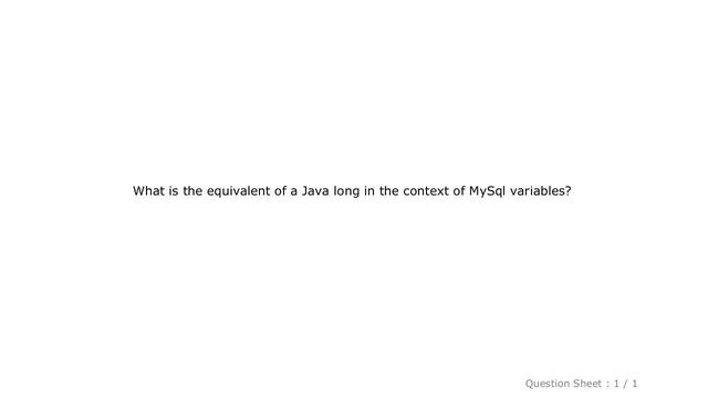 MySQL : Java long to MySql смотреть онлайн