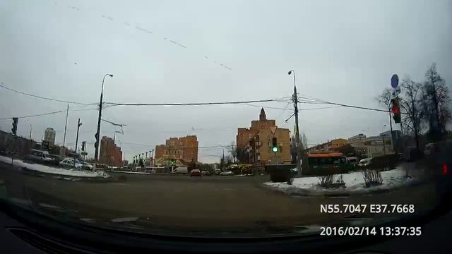 Люблино - Выхино-Жулебино 14/02/2016 (timelapse 4x)