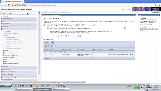 JMS Queue creation in WebSphere Application Server смотреть онлайн