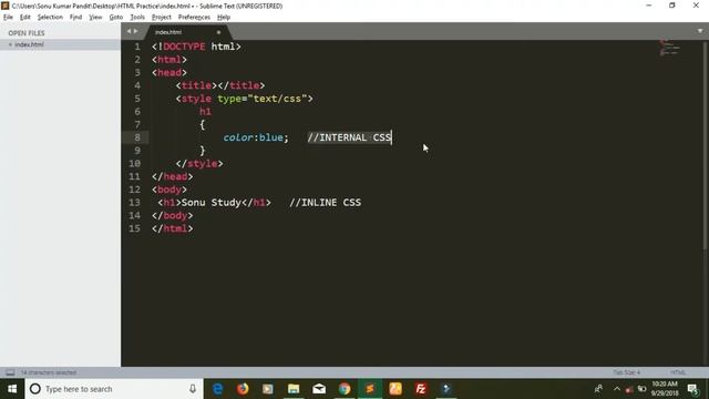 Types of CSS | Inline CSS | Internal CSS | External CSS | CSS Tutorial - Coding With Sonu смотреть онлайн
