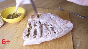 Рулет из пузанины.Очень вкусно.