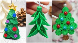 ???3 варианта чудесных елочек из фоамирана???
