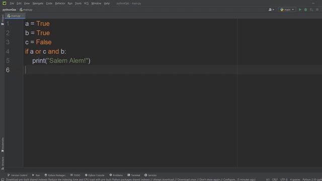 Python тілі: Логикалық оператор NOT AND OR смотреть онлайн