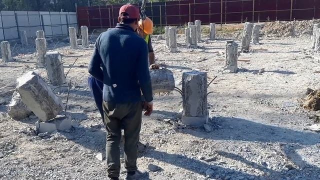 Супер способ срубки свайных оголовок.