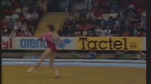 Maxi Gnauck (GDR) - Europeans 1985 - Floor Exercise Final