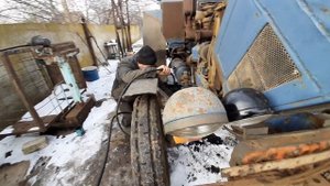 Запуск МТЗ 80 в мороз