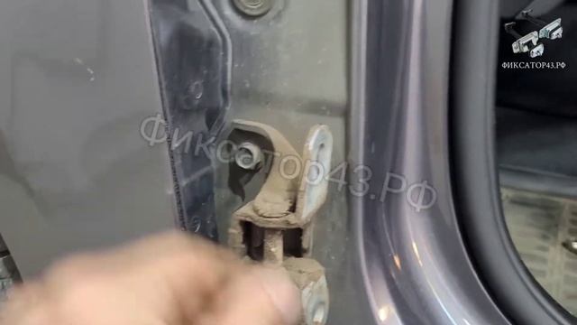 Kia Rio 3 ремонт петель и ограничителей дверей в Фиксатор43 смотреть онлайн