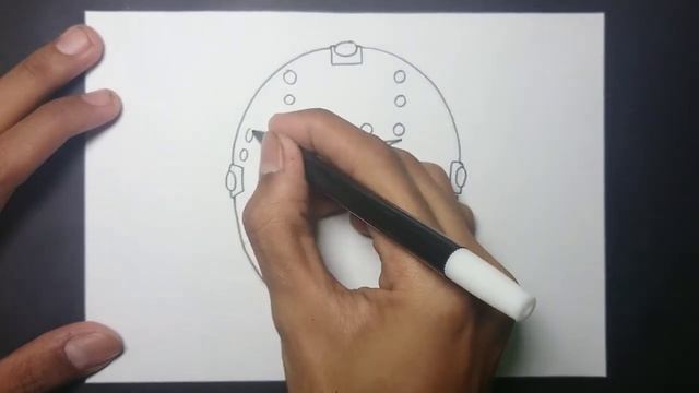 How to Draw Jason Voorhees Mask Step by Step смотреть онлайн