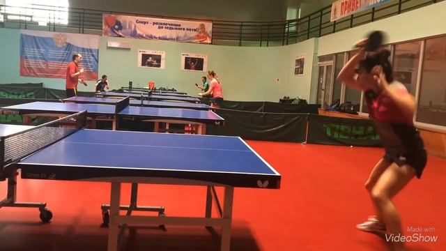 Настольный теннис. Профессиональная тренировка. Валентина Сабитова