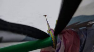 Простейшая растяжка от ветра для китайской палатки автомат.