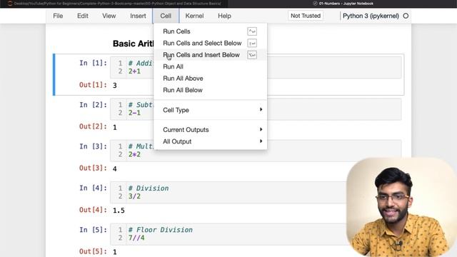 Lecture #9 - NUMBERS in Python | Different Types of Numbers | Basic Arithmetic Operations | Example