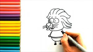Как нарисовать Ремзи - Рисунок короля Шакира - Рисунки персонажей короля Шакира - Простые рисунки