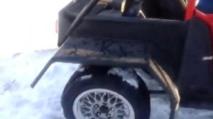 Зимний дрифт на самодельном багги.