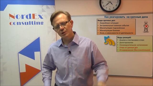 Семинар Самоменеджмент Реакция на срочные дела часть 15