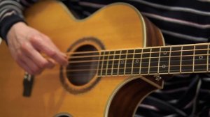 Acoustic Ambient Baritone Guitar - Cort NDX demo (720p)
