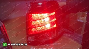 Задние фонари Lexus LX 570 07-15 черные антихром