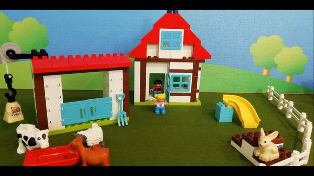 Играем в Лего Дупло. Часть1. Ферма с домашними животными. Part 1.Playing Lego Duplo. Farm with Pets смотреть онлайн