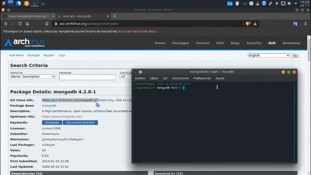 como instalar MongoDB en Manjaro смотреть онлайн