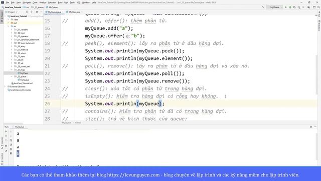 Bài 25: Hướng dẫn sử dụng Queue trong Java смотреть онлайн