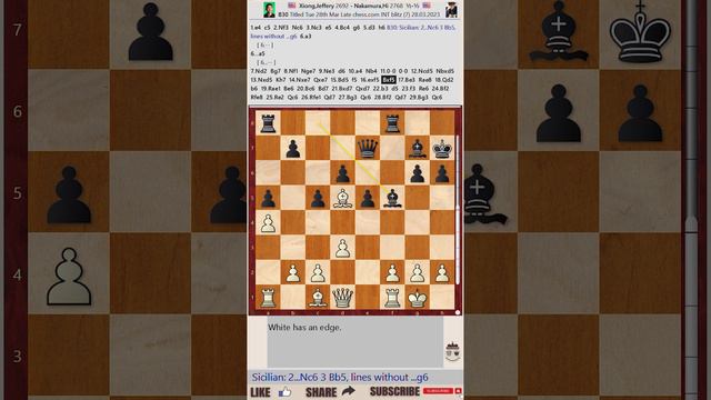 Titled Tuesday 28th March Late 2023 - Round: 7 || Jeffery Xiong vs Hikaru Nakamura