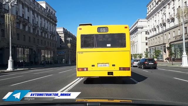 Урок вождения по проспекту Независимости г. Минск