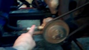 Китайский НШ-??? (родной) на ремне, и привод ремней мототрактора — модернизация!