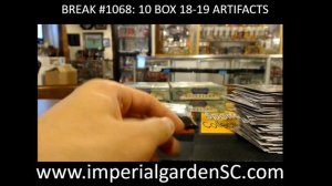 CASE BREAK #1068 : 10 BOX CASE BREAK 18-19 ARTIFACTS HOCKEY NHL