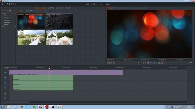 Lightworks - режимы наложения футажей и Auto track sync смотреть онлайн