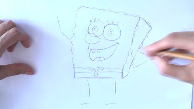 Как нарисовать Спанч Боба ( ГУБКУ БОБА)! SPONGEBOB ! How to draw a spongebob | Art School