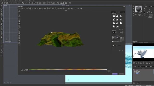 Creating river in the forest Modeling terrain 1. How to create Epic Landscapes in Vue. смотреть онлайн