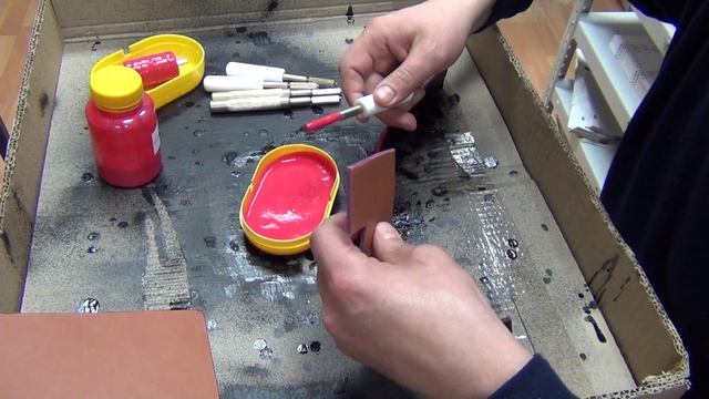 нанесение краски на урезы кожи смотреть онлайн