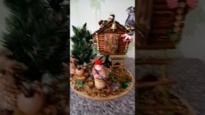 Поделка Избушка на курьих ножках/своими руками