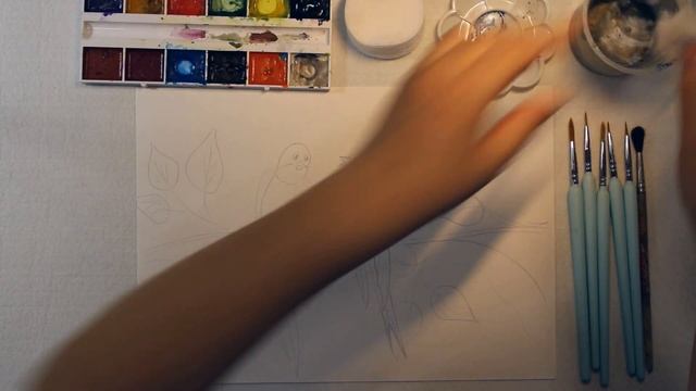 Как нарисовать ласточек акварелью DIY смотреть онлайн